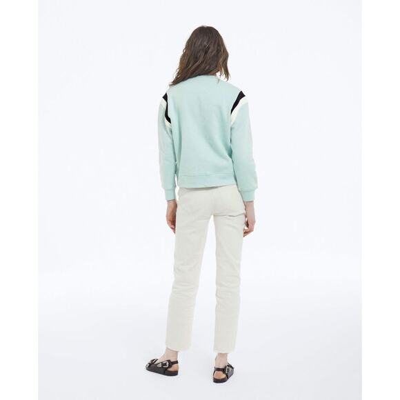 The Kooples Sea Green Varsity Logo Sweatshirt – Size 2 (MSRP $240) - Picture 3 of 10